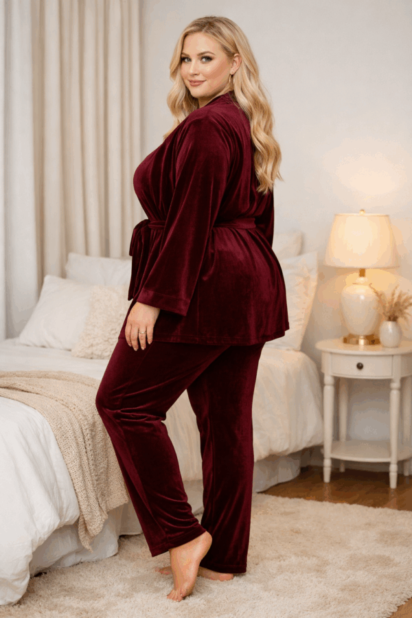 Set pijamale catifea batal Wilma