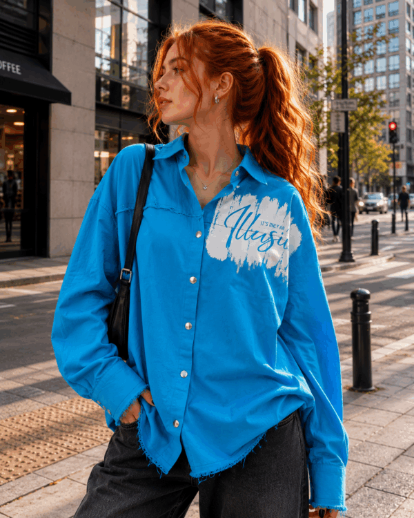 Camasa dama denim moale Just an Illusion
