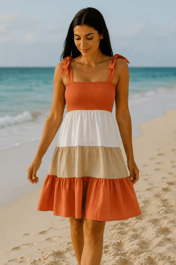 Rochie dama midi DuoColour