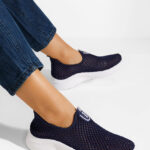 Teniși Slip-On Damă din Material Textil Perforat