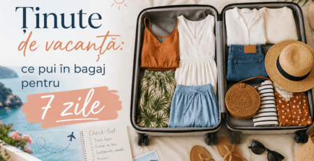 Tinute de vacanta: ce pui in bagaj pentru 7 zile ca sa fii pregatita pentru orice ocazie